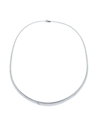 18CT W/G OMEGA 8.00mm/45cm